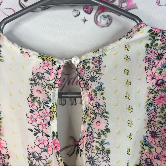 Japna kids romper long maxi dress style flowers Pink Floral High Low Dress - Picture 9 of 14